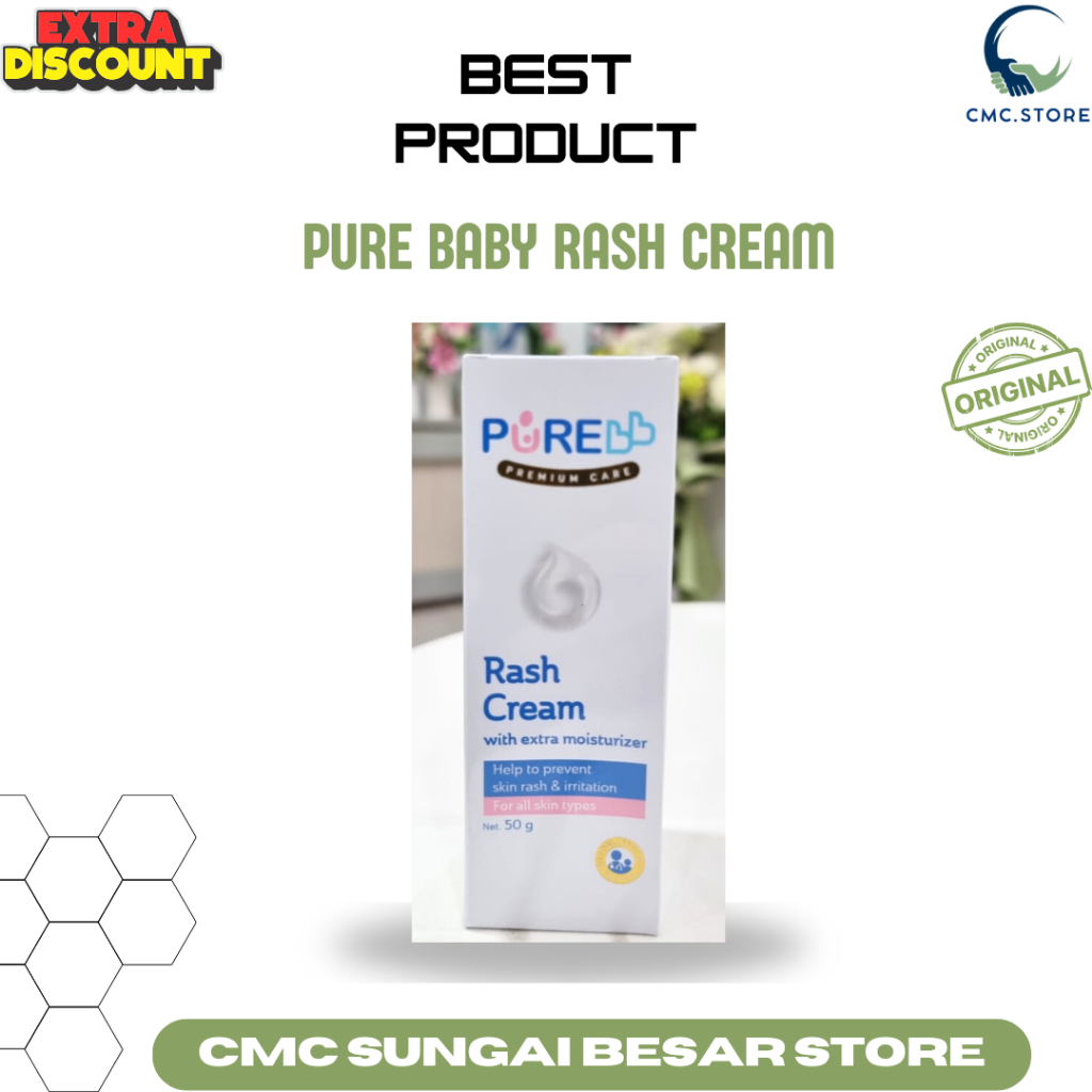 Pure Baby Rash Cream 50 gr & 15 gr | Shopee Malaysia