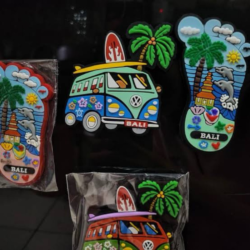 Refrigerator stickers | BALI FRIDGE MAGNET | RUBBER FRIDGE STICK ...