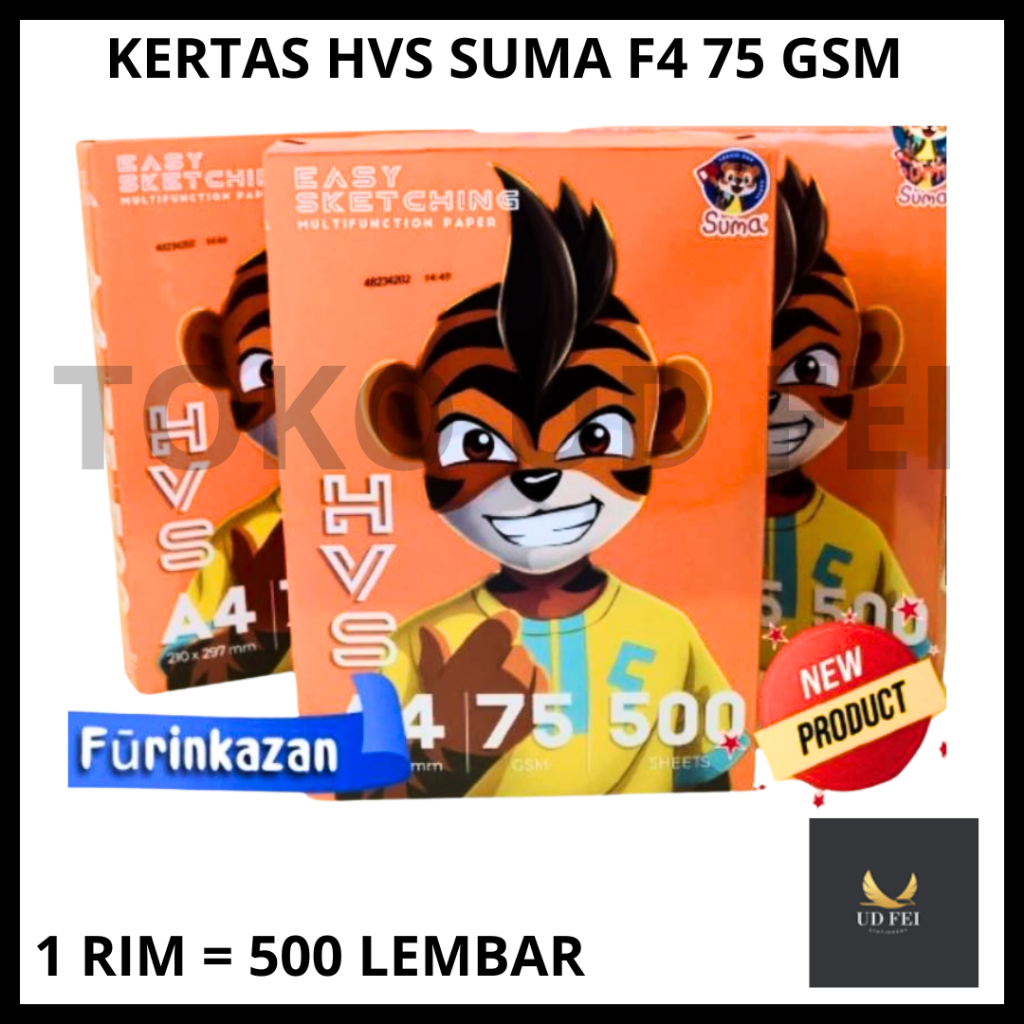 (1 RIM = 500 SHEETS A4/F4) PRINT PAPER/ HVS A4 PAPER / HVS F4 PAPER ...