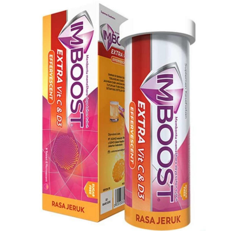 IMBOOST Effervescent Immune System Supplement 8 Extra Vitamin C - D3 ...