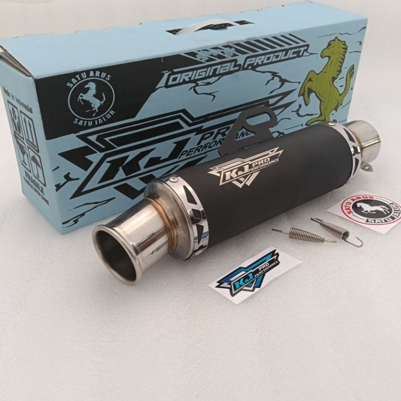 Original Kj Pro Racing Exhaust Tube 50mm Inlet Silincer, Gahar NGEBAS ...