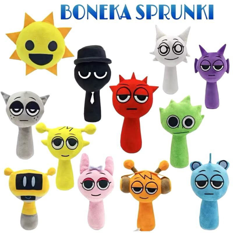 Sprunki Doll 40cm Orange Orange Pink Pinky Red Raddy Silver Clukr Gray ...