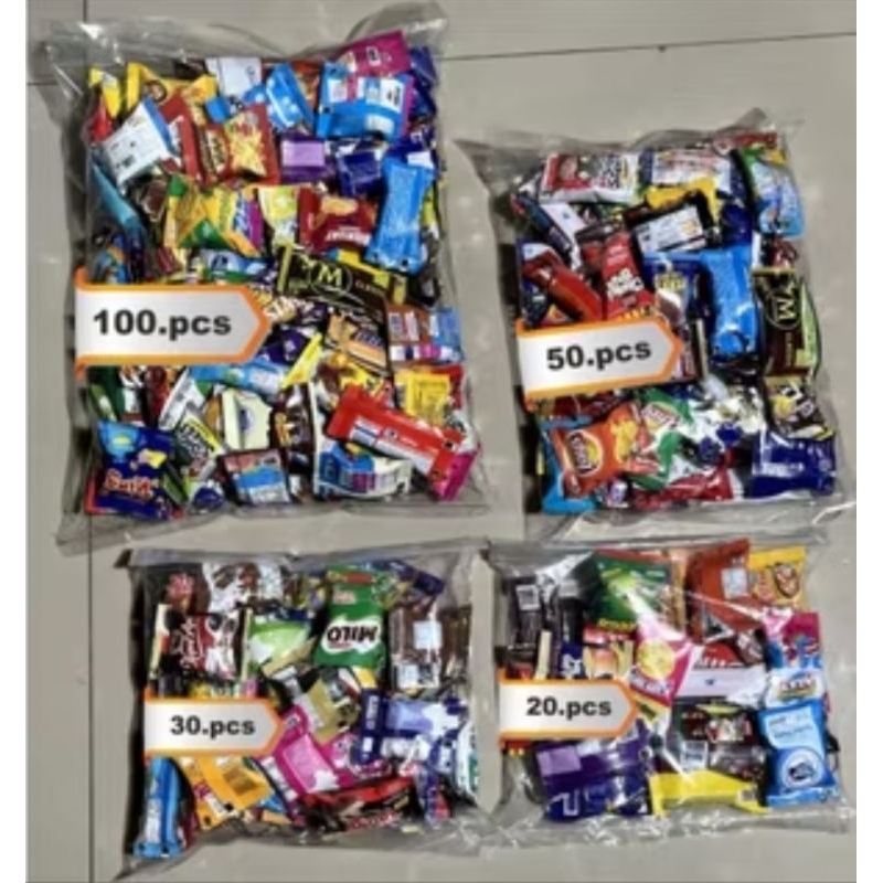 GANTUNGAN [100pcs] miniature snack key chains for snacks ...
