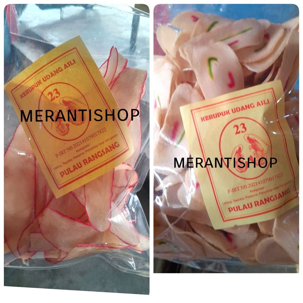 Original Shrimp Crackers 23 Original Pulau Rangsang 500 grams / Hepia ...