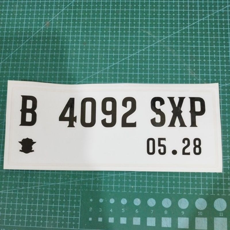 Cutting stickers, cool motorbike number plate variations | Shopee Malaysia
