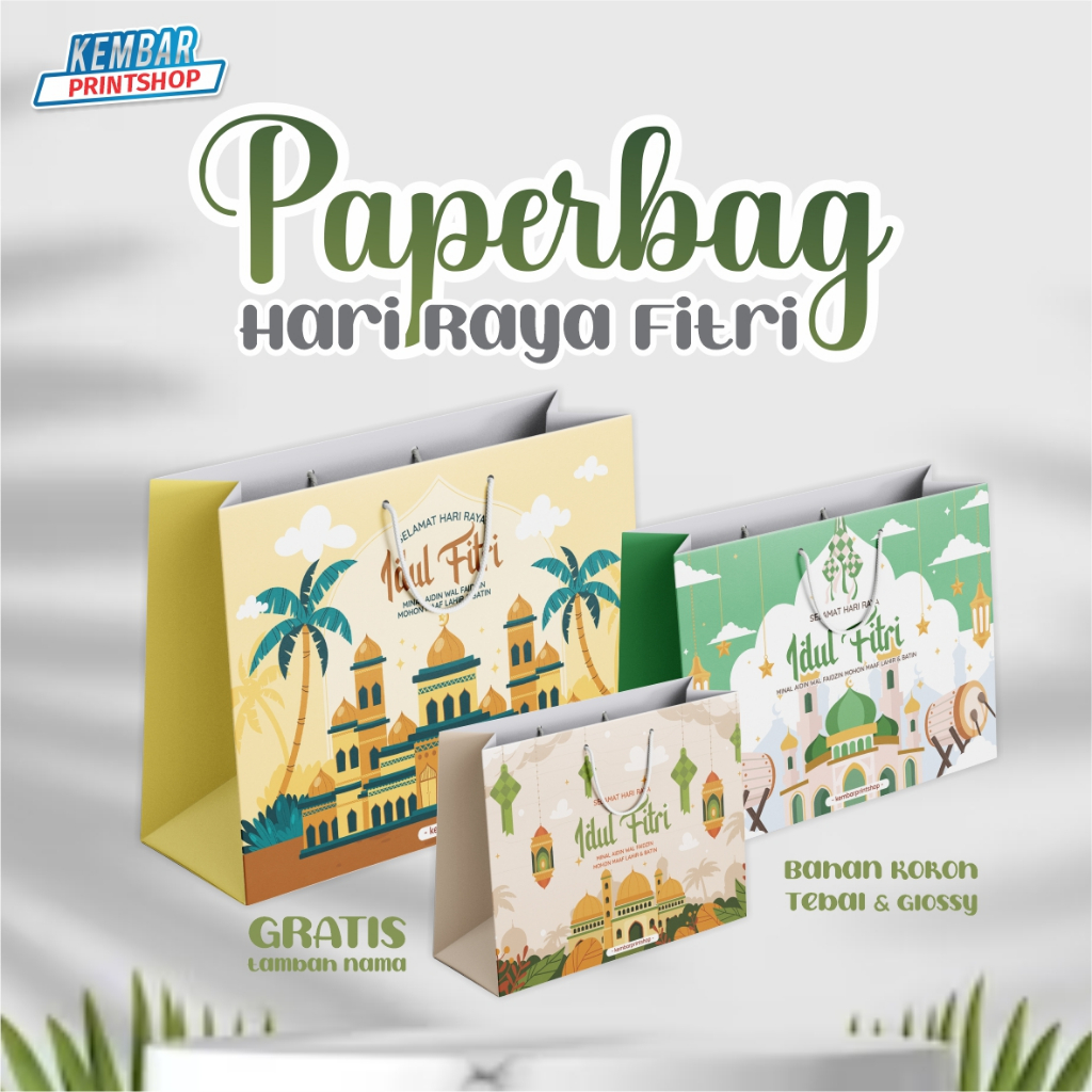 Paperbag HARI RAYA LEBARAN PREMIUM PAPERBAG HAMPERS TAS LEBARAN TAS ...