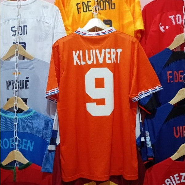 Maillot Pays-Bas Euro 2000 – Kluivert 9 – Taille L – Pièce Collector Oranje