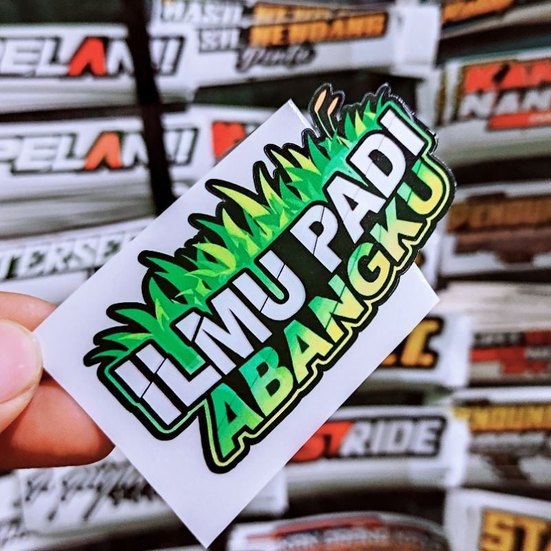 My brother's rice science sticker is glossy | Shopee Malaysia