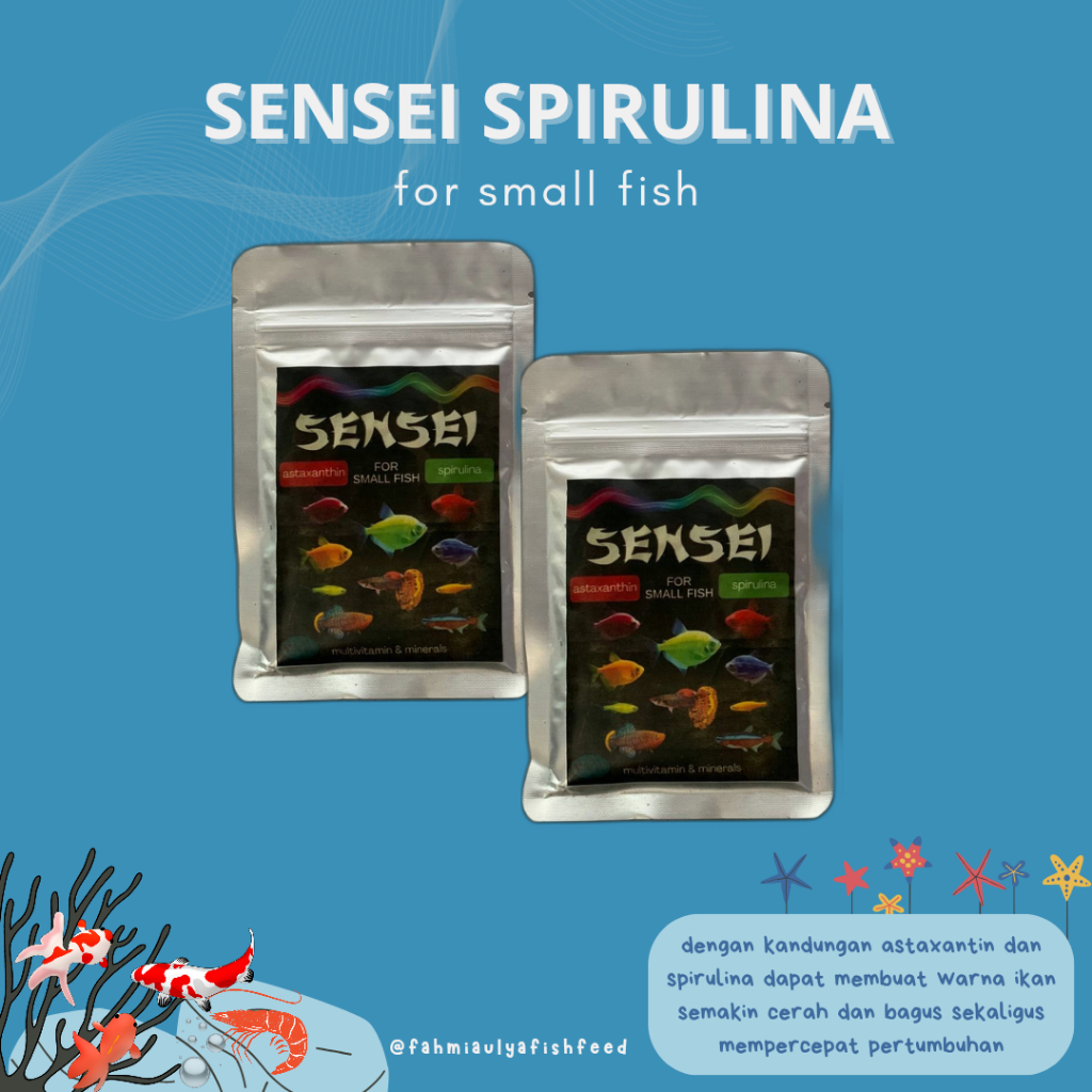 (out Of stock) SENSEI FOR SMALL FISH MULTIVITAMIN & MINERAL 50 grams ...