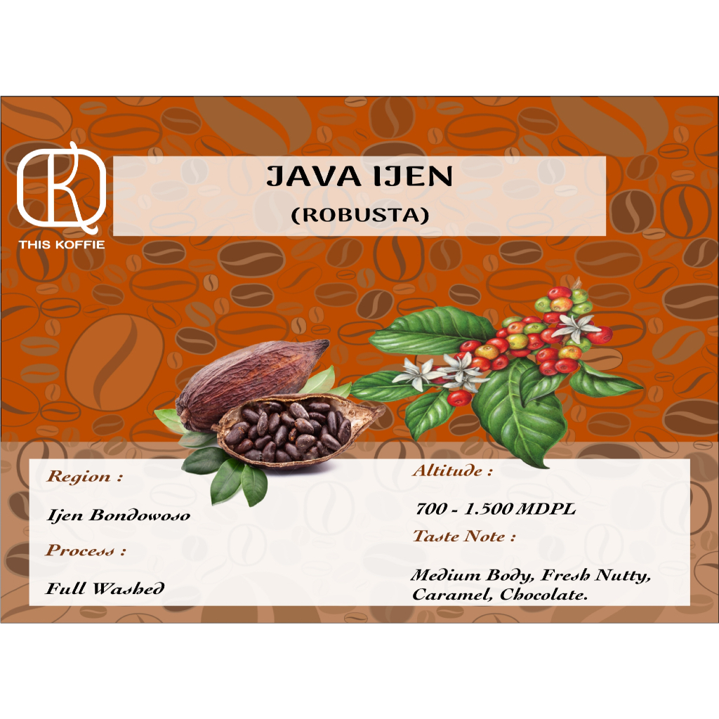 Java Ijen Robusta Coffee Grade A – Medium to Dark Roast | Strong, Bold ...