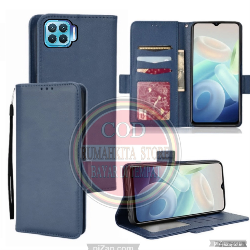 HP Oppo RENO 4F FLIP LEATHER CASE PREMIUM-FLIP WALLET LEATHER CASE ...