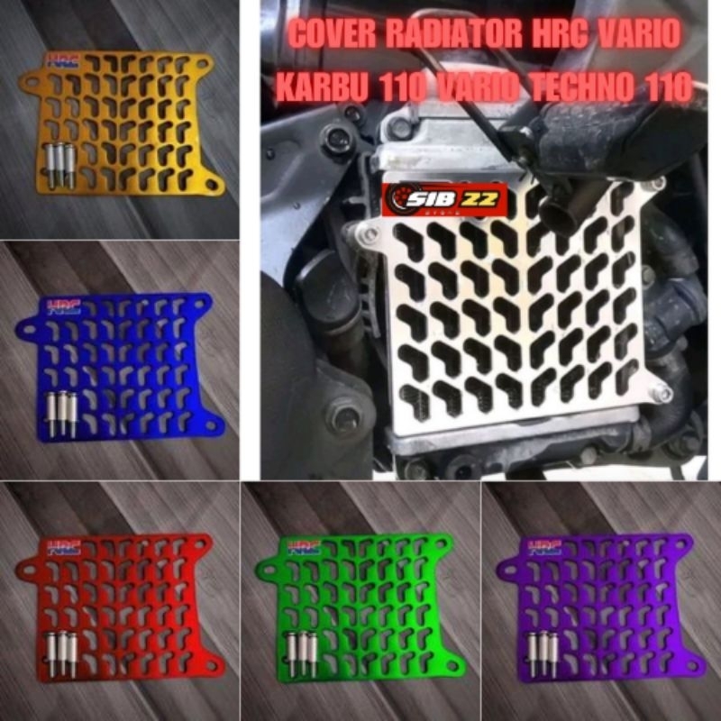 HRC vario 110 carburetor radiator cover cover CNC model / hrc radiator ...