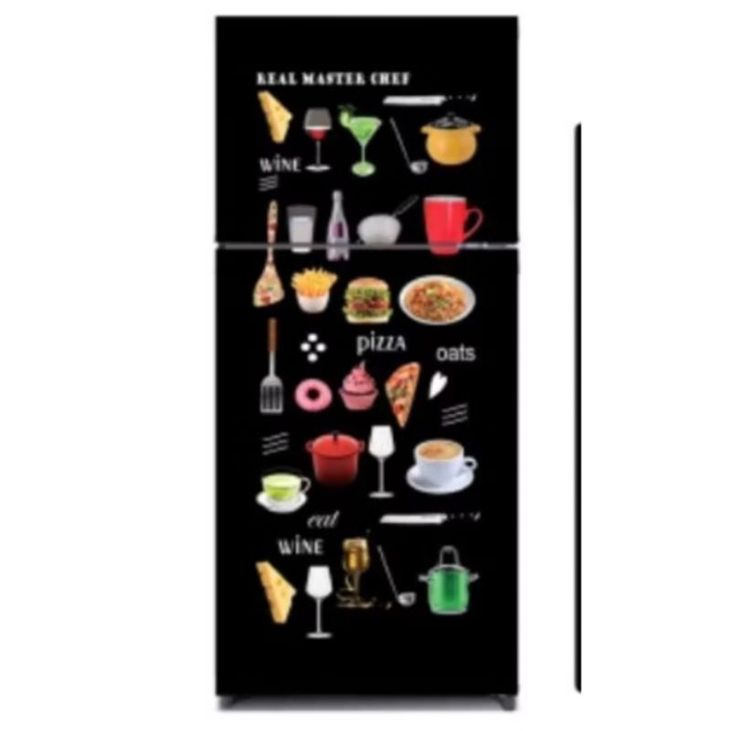 Latest two-door refrigerator sticker wallpaper | Shopee Malaysia