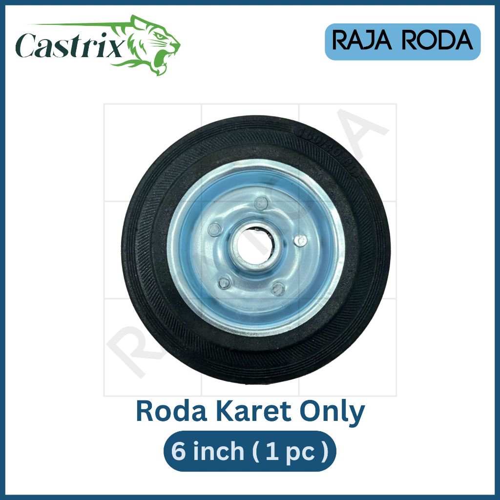 Castrix Rubber Wheels Only Trolley Steling Showcase Shelf 6