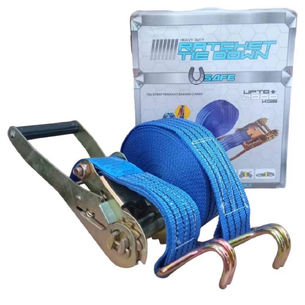 LUMOS / Usafe Rope 2 inch x 10 m x 2 T / 15 m x 2 T Ratchet Tie Down ...