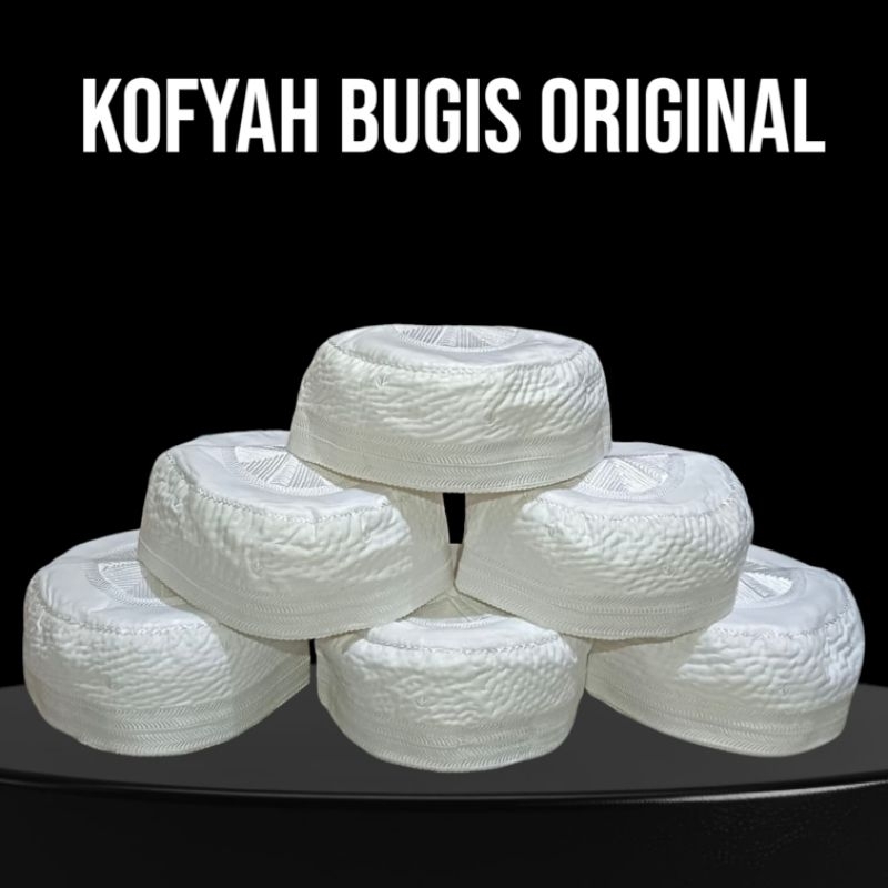 PUTIH 100% Original Madinah Bugis White Peci/ Skullcap/ Saudi Arabian ...
