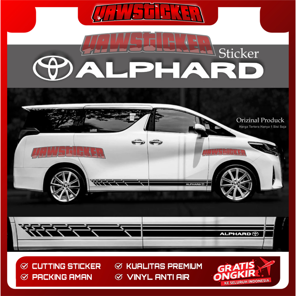 Toyota alphard sticker toyota alphard accessories 2022 2023 YAW ...