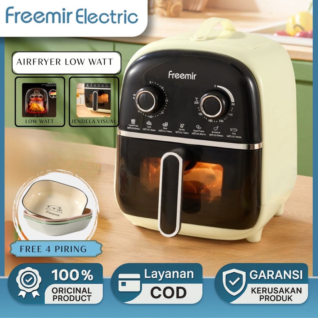 FREE Plate freemir Air Fryer Low Watt Multifunctional 4L 600W ...
