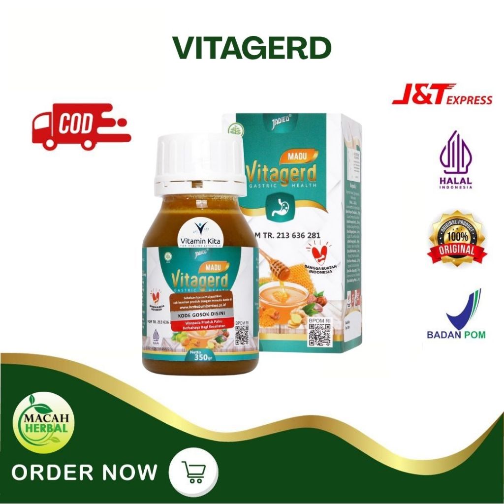 ORIGINAL VITAGERD HONEY STOMACH HONEY/ STOMACH ULCER/ GERD/ GASTRIC ...