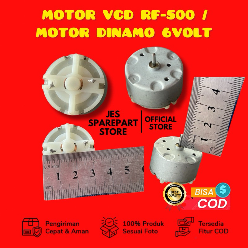 VCD RF-500 MOTOR 6-VOLT DYNAMO MOTOR/ | Shopee Malaysia