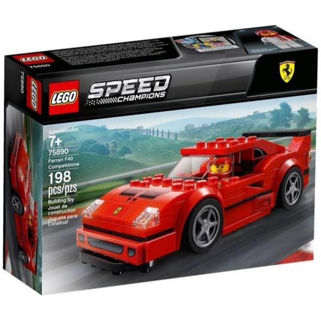 LEGO Speed Champions Ferrari F40 Composite 75890 Building Kit (198 ...