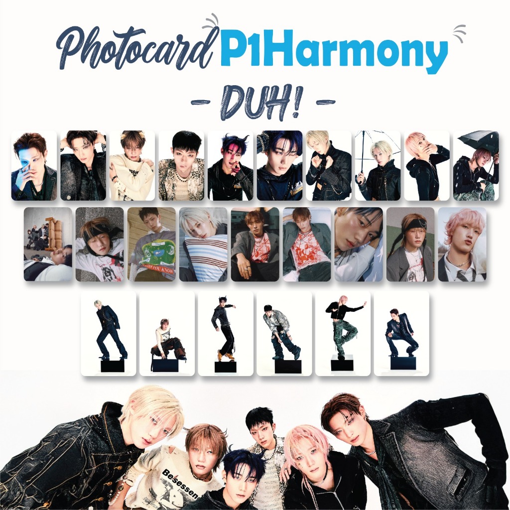 PHOTOCARD P1HARMONY DUH 25 PCS KPOP UNOFFICIAL KEEHO INTAK JONGSEOB ...