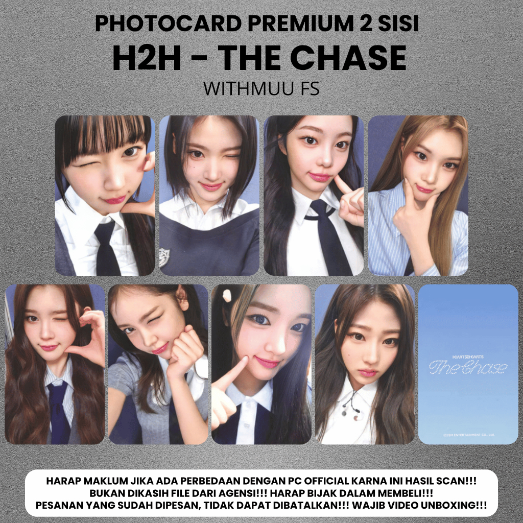 CONTENTS 8 PCS) Photocard HEARTS2HEARTS H2H THE CHASE - Premium 2