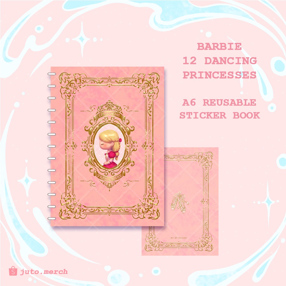 BARBIE 12 DANCING PRINCESSES REUSABLE STICKER COLLECTING BOOK (FAN ...