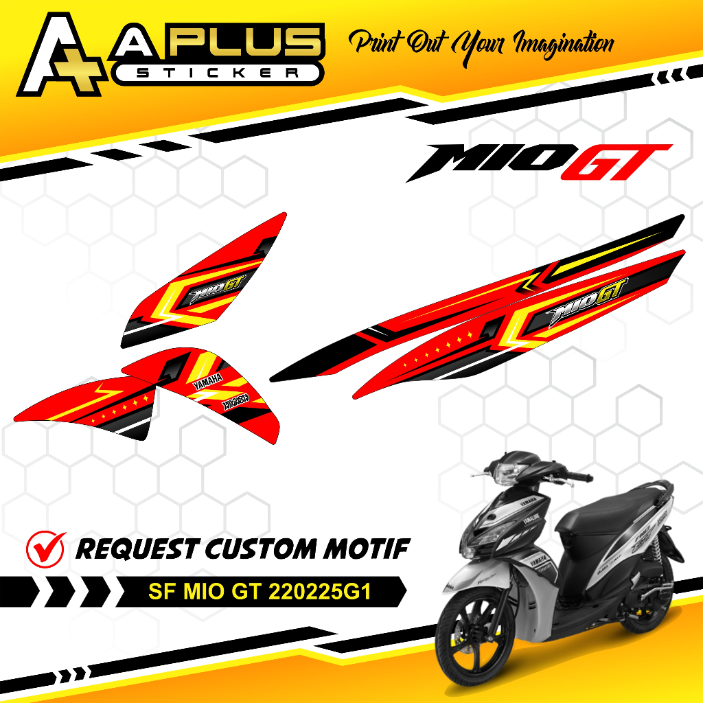 Yamaha mio gt semifull striping sticker | Shopee Malaysia