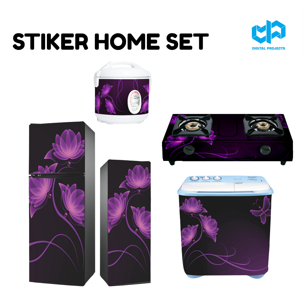 MESIN Sticker Home Set One Theme Stickers for Refrigerator, Stove ...