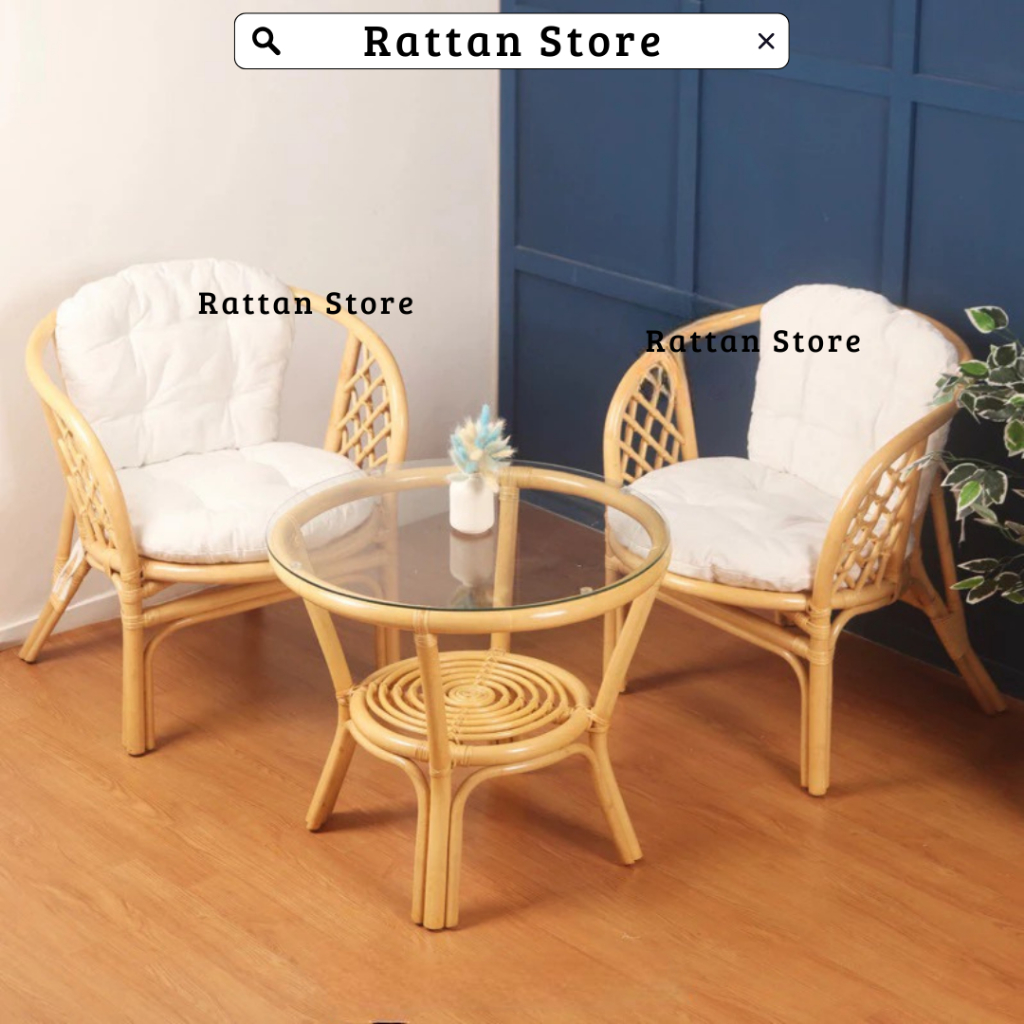 Latest Minimalist Rattan Bahama Terrace Chair 1 Set | Rattan Guest ...