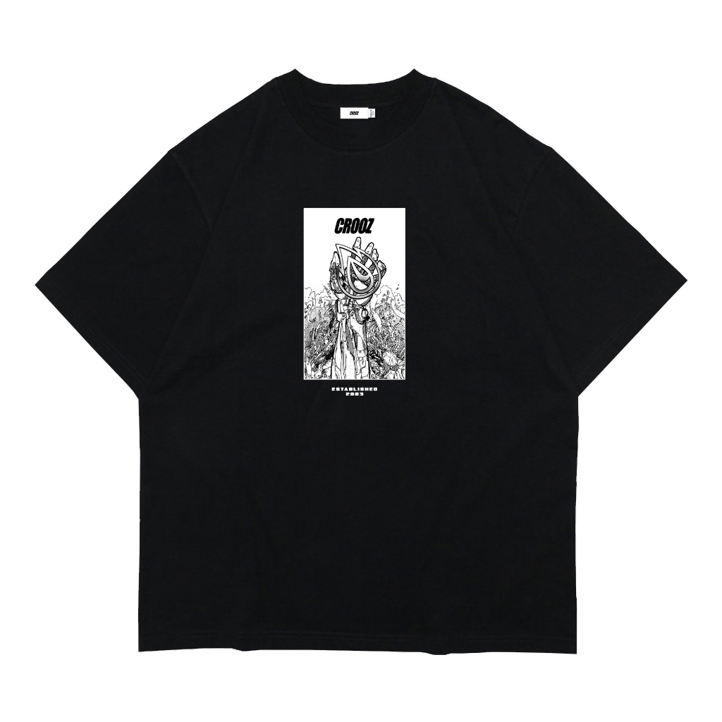 TROPHY | CROOZ HEAVYWEIGHT OVERSIZED T-SHIRT | BLACK BLACK | Shopee ...
