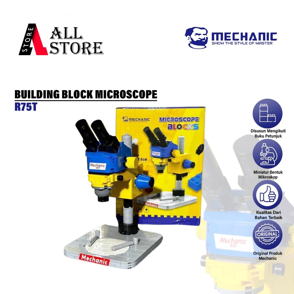 Mechanic R75T Building Block Original - Miniature Microscope - Master ...