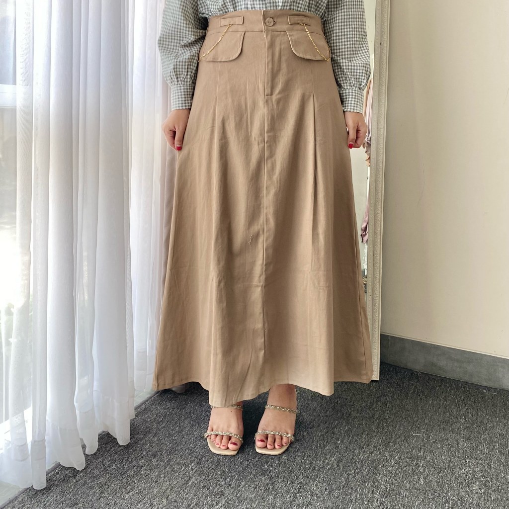 Trian Model 3 Combett Skrit Skirts Korean Look Chain Skirts Women's ...