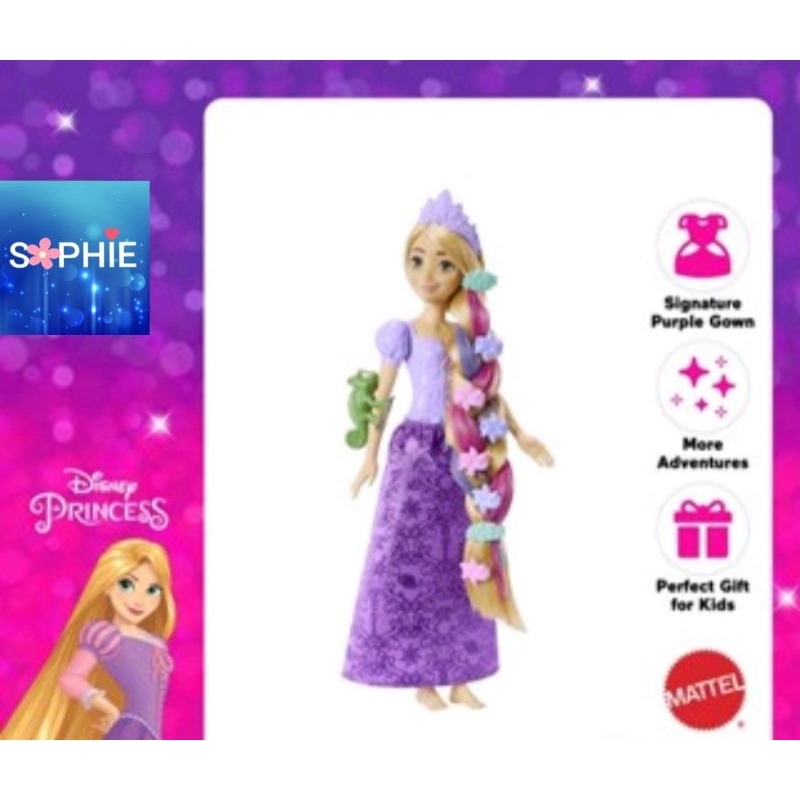 Mattel Disney Princess Color Changing Hair Rapunzel And 10+ Hairstyling ...
