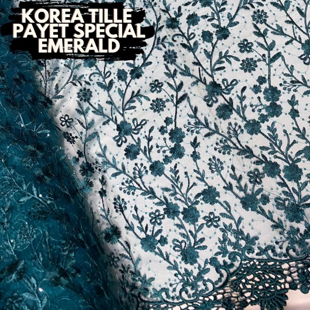 Tille Brocade Kebaya Fabric SPECIAL EMERALD ONLY NEW 2025 Luxurious ...