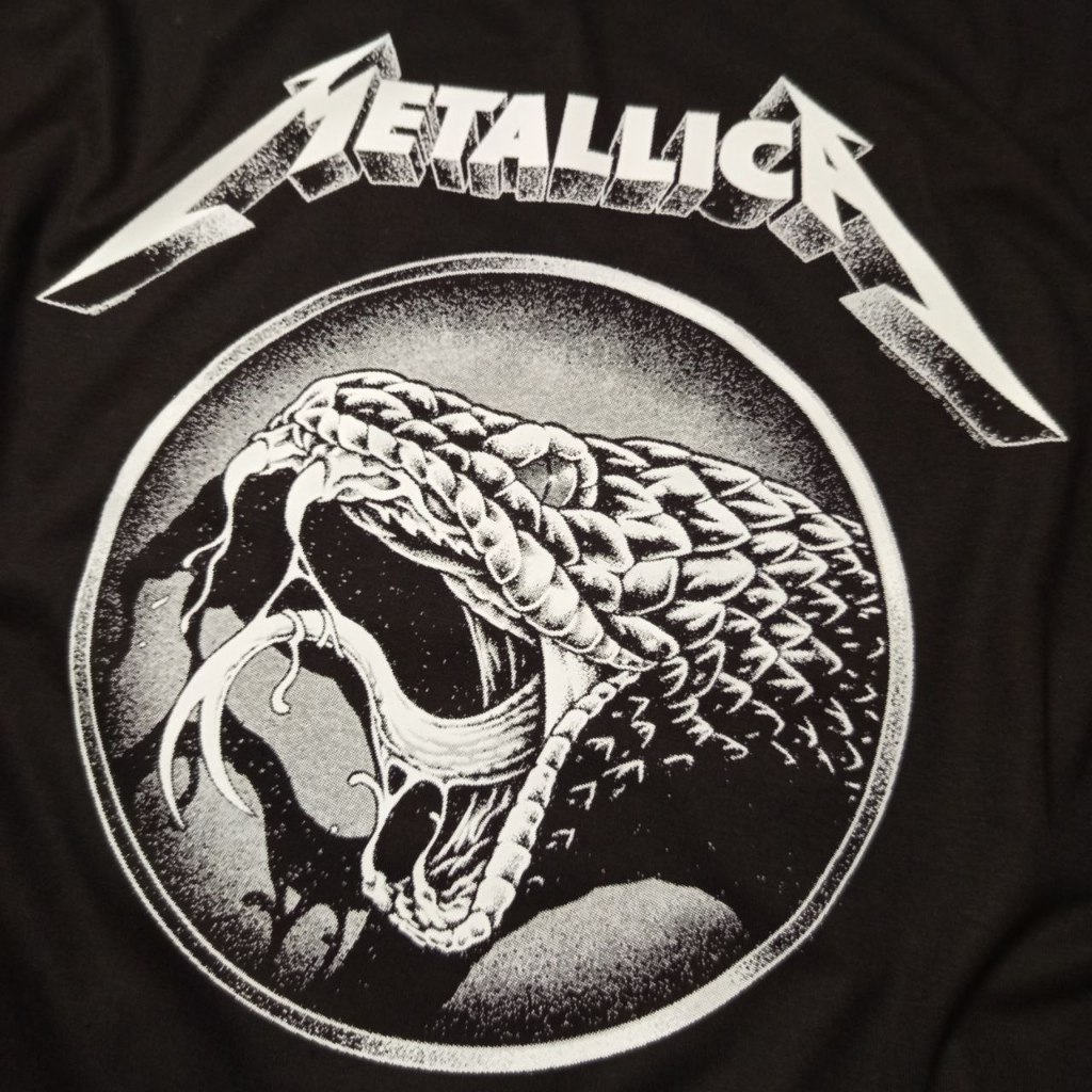 METALLICA Metallica Band T-shirt Band T Men's M size cotton black type Vintage Second Hand