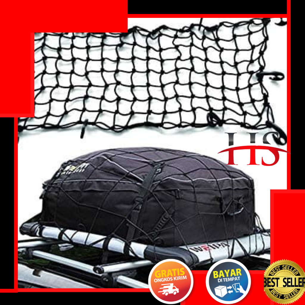 Cargo Net Roof Rope Luggage Net Fasteners for Top Luggage Rack Car Roof ...