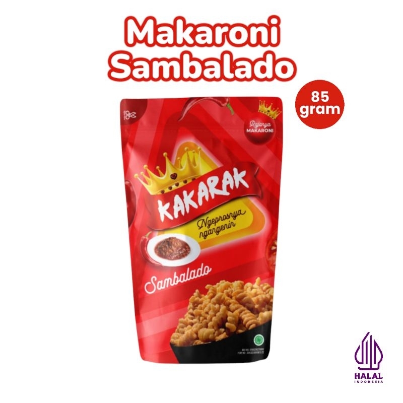 Kakarak - Macaroni Fusilli Rasa Sambalado 85gr | Shopee Malaysia