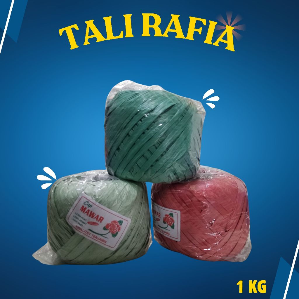 MAWAR Raffia Plastic Rope 1 Kg Rose Stamp Multipurpose Raffia Rope ...