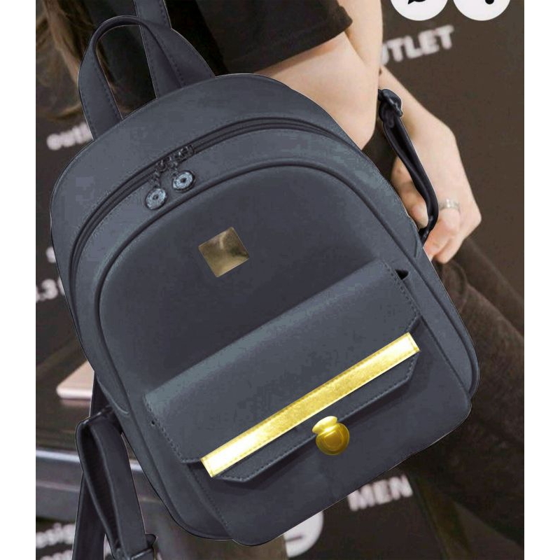 BFS FITRIA trendy Korean women's backpack, thick synthetic leather ...