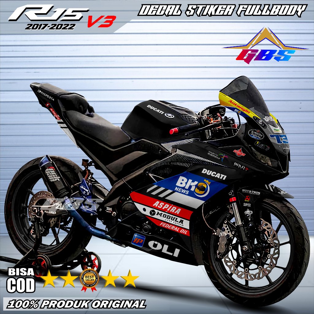 R15 Decal Sticker R15 Motorcycle Decal StickerV3 R15 Full BodyV3 ...
