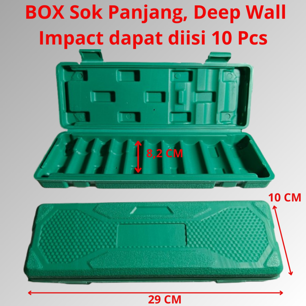 MATA Tools Case Box for Long Socket Eyes Deep Wall Impact PVC Only BOX ...