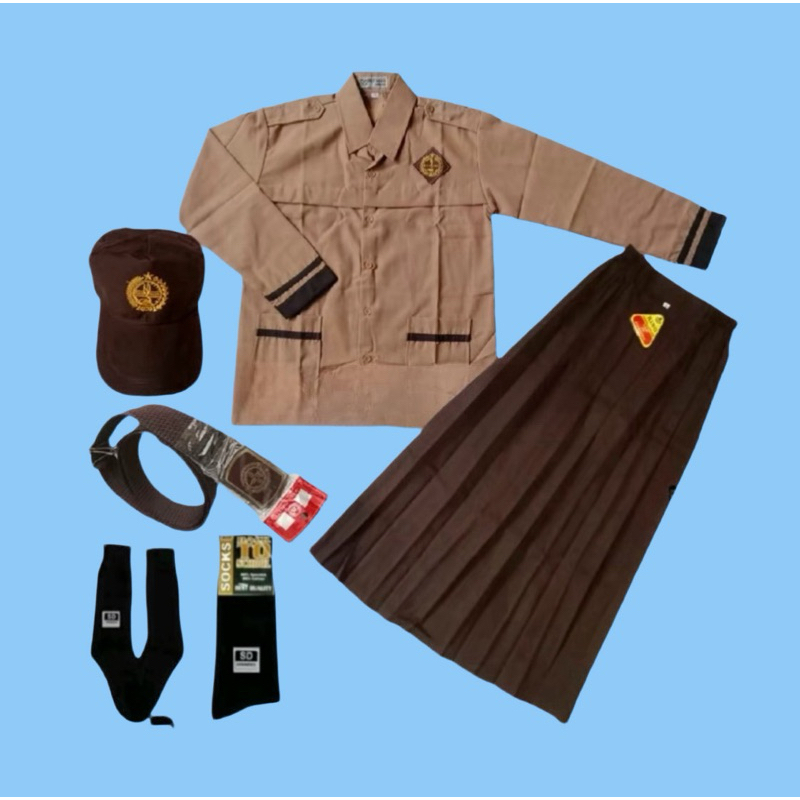Complete package after female scout school uniform with long sleeves ...