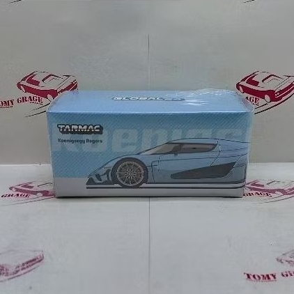 CHASE CAR Koenigsegg Regera - Bleu Clair Métallisé - Tarmac Works - 1 - Foto 4