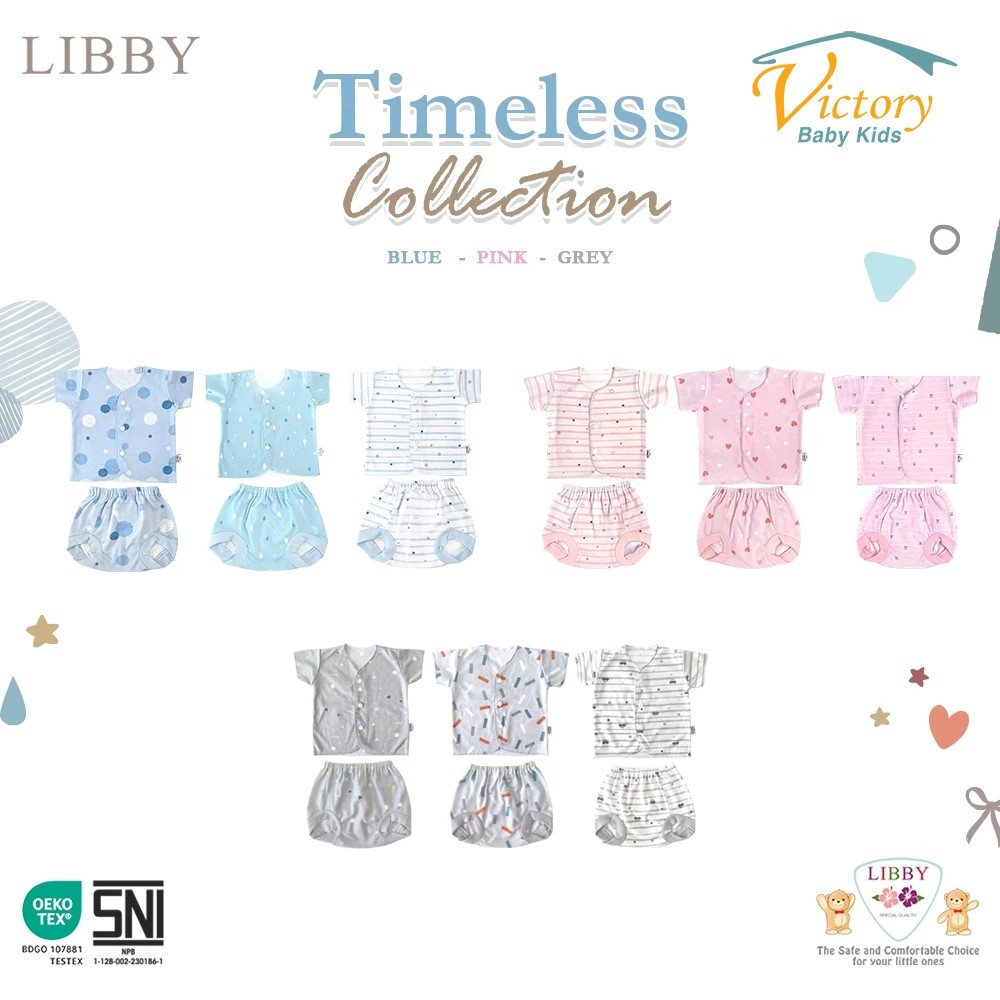 LIBBY Newborn Button Pajama Set for Boys & Girls with Timeless ...