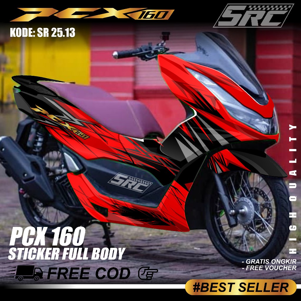 Honda Pcx Cbs Abs 160 Full Body Decal Sticker 2021 2022 2023 2024 Pcx ...