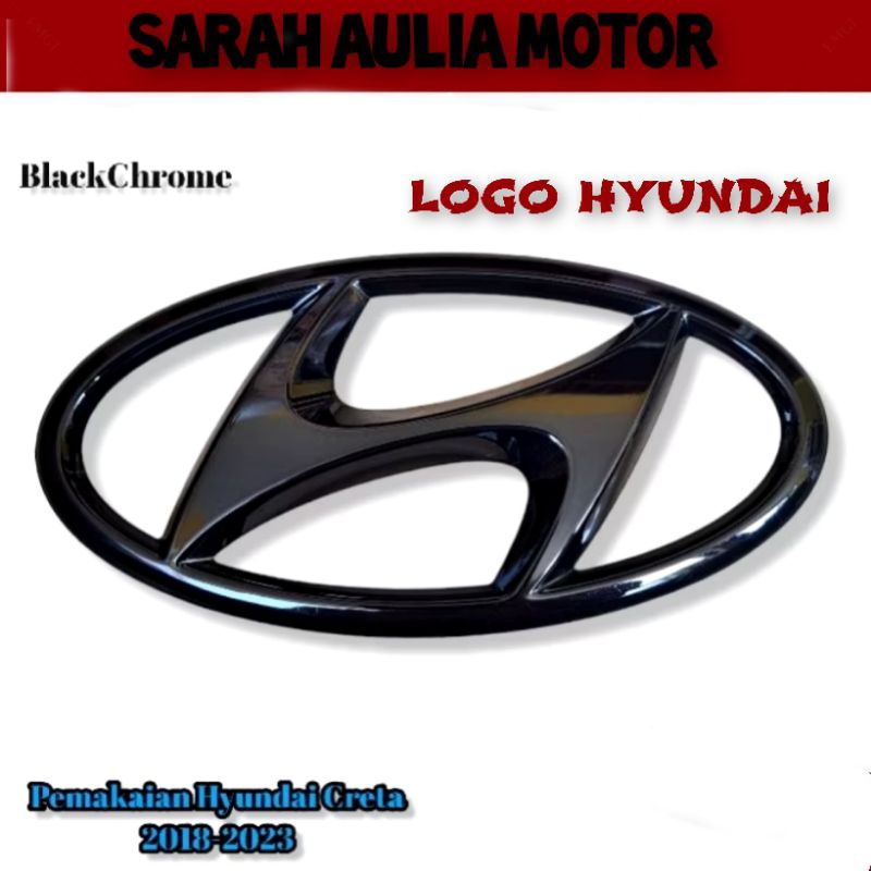 Original Hyundai Creta 2018-2023 Black Chrome Front Grill Logo ...