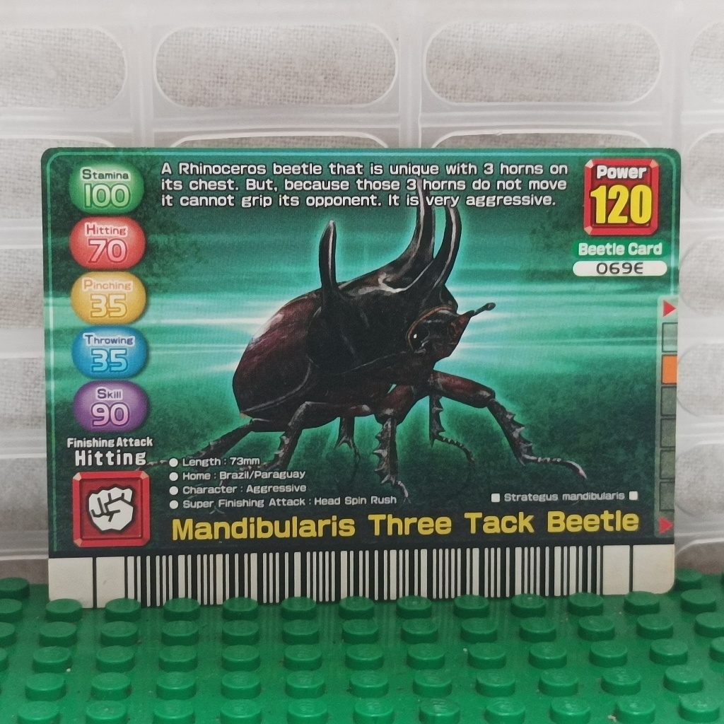 Sega Mushiking King of the Beetles Card - Mardibularis Three Tack ...