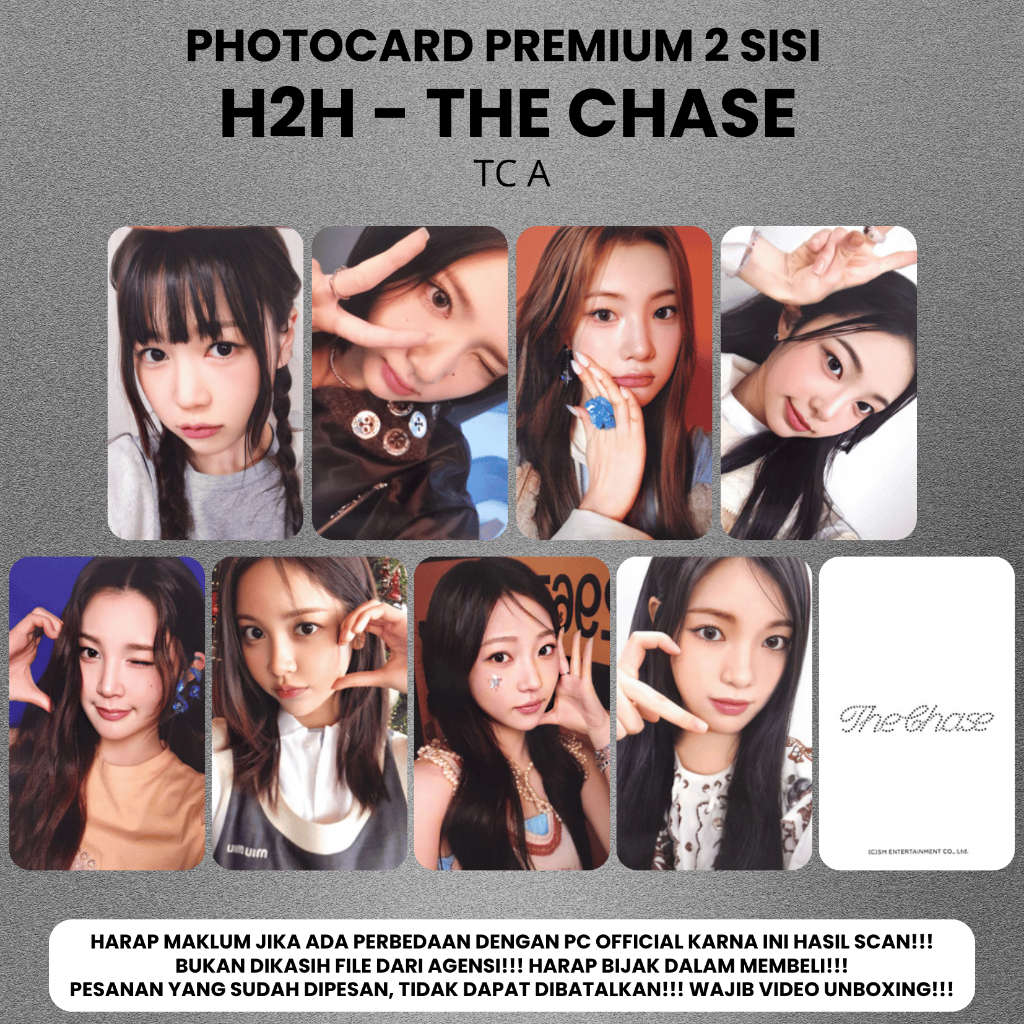 CONTENTS 8 PCS) Photocard HEARTS2HEARTS H2H THE CHASE - Premium 2
